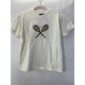 Vintage Lizsports Embroidered Raquets T-Shirt Size S Women's